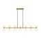 Z-Lite Artemis Linear Chandelier, 14-Light, 5 In.W x 60 In.L x 12.75 In.H, Modern Gold/Matte Opal 494-14L-MGLD - alternate 6